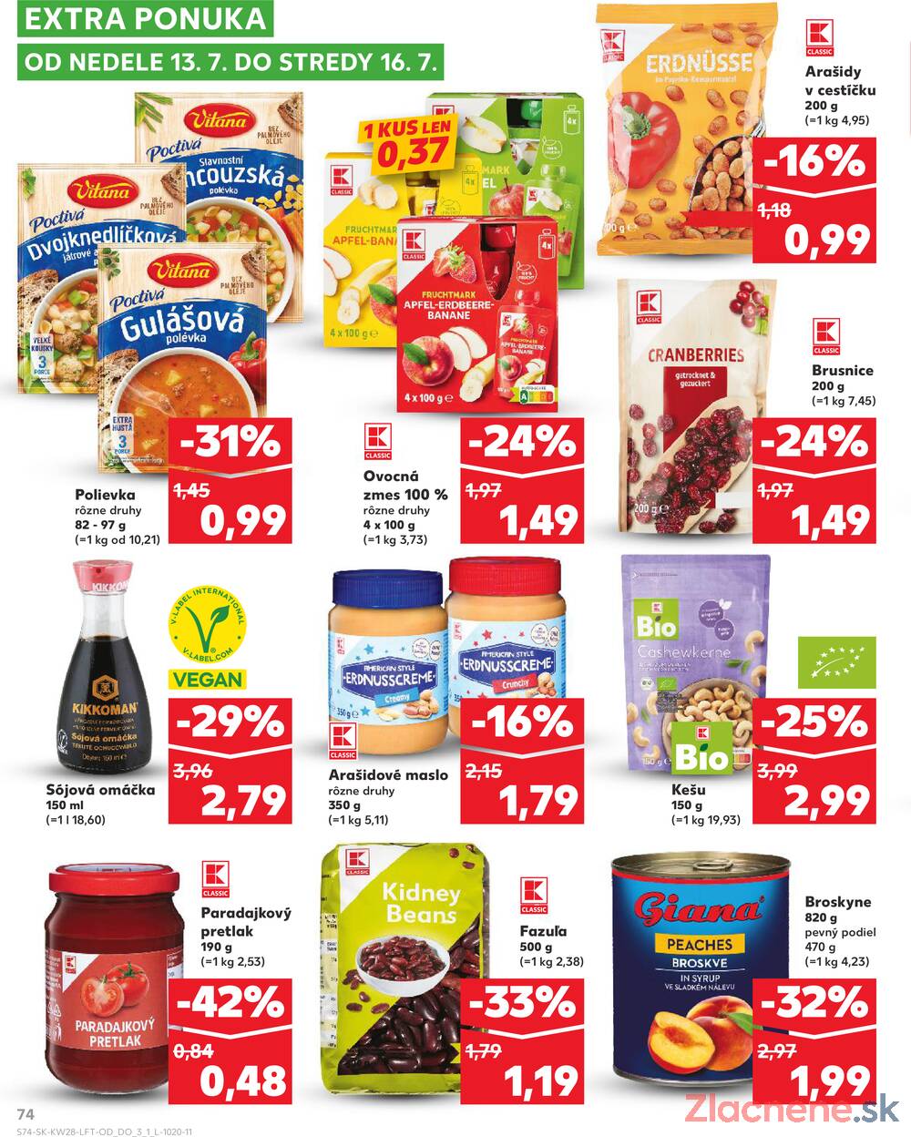 Leták Kaufland - Kaufland 10.7. - 16.7. - Kaufland Poprad - Jiřího Wolkera - strana 74