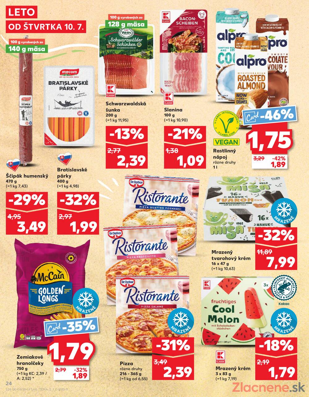 Leták Kaufland - Kaufland 10.7. - 16.7. - Kaufland Michalovce (Humenská cesta) - strana 24