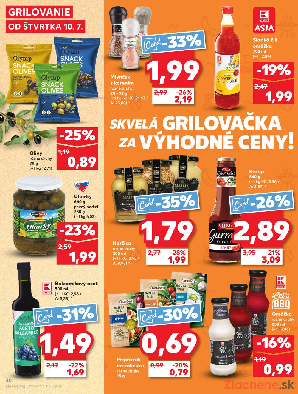 Leták Kaufland - Kaufland 10.7. - 16.7. - Kaufland Michalovce (Humenská cesta) - strana 30