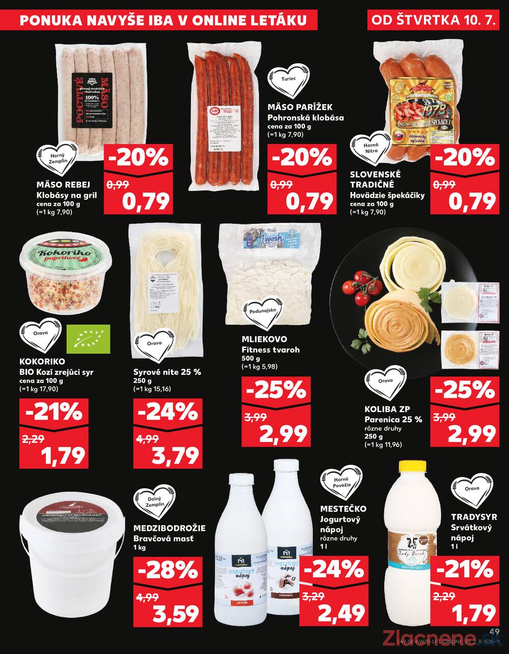 Leták Kaufland - Kaufland 10.7. - 16.7. - Kaufland Michalovce (Humenská cesta) - strana 49