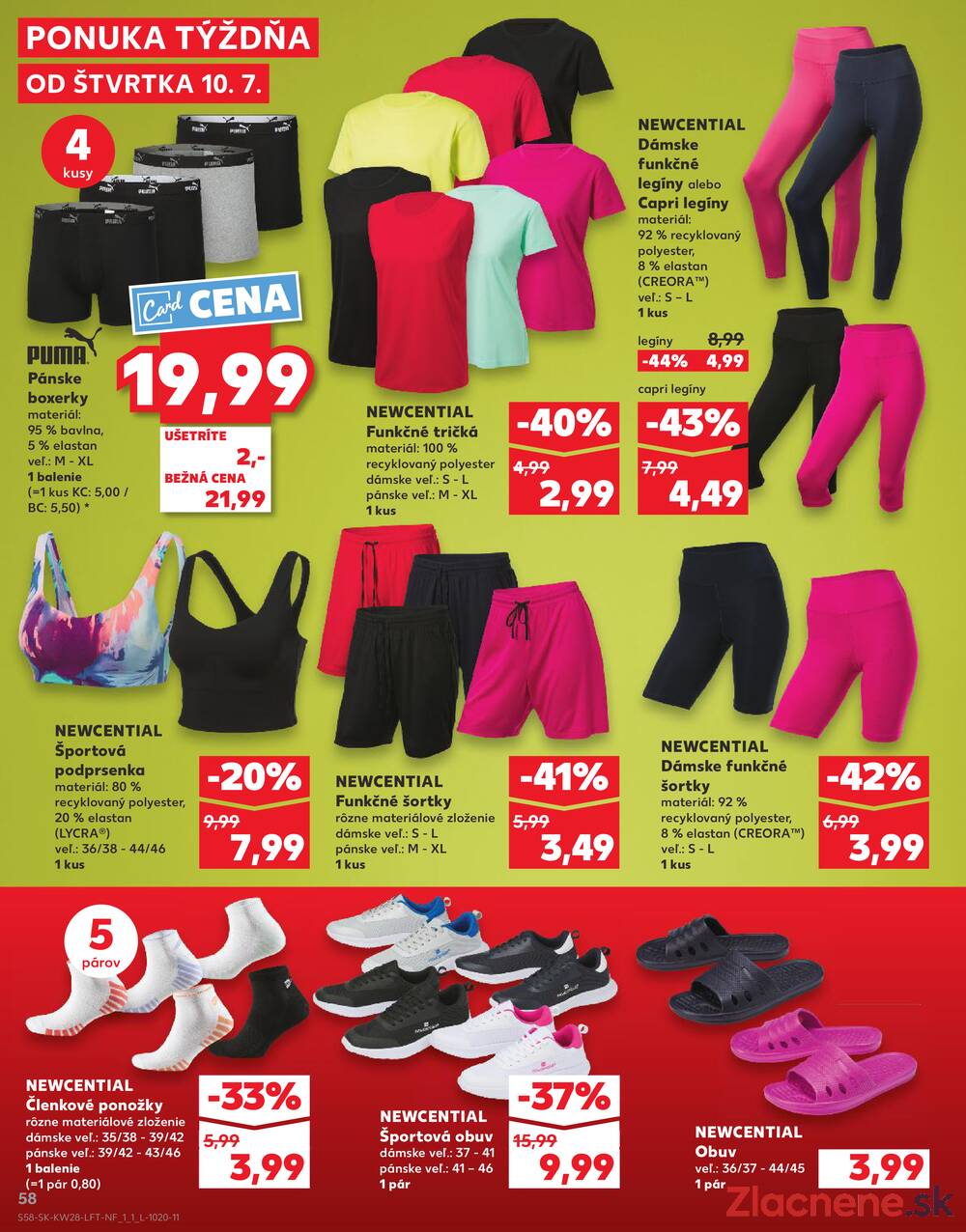 Leták Kaufland - Kaufland 10.7. - 16.7. - Kaufland Michalovce (Humenská cesta) - strana 58