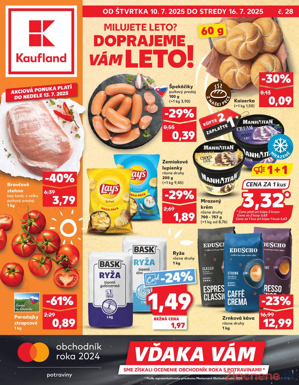 Leták Kaufland - Kaufland 10.7. - 16.7. - Kaufland Prievidza (Necpaly) - strana 1