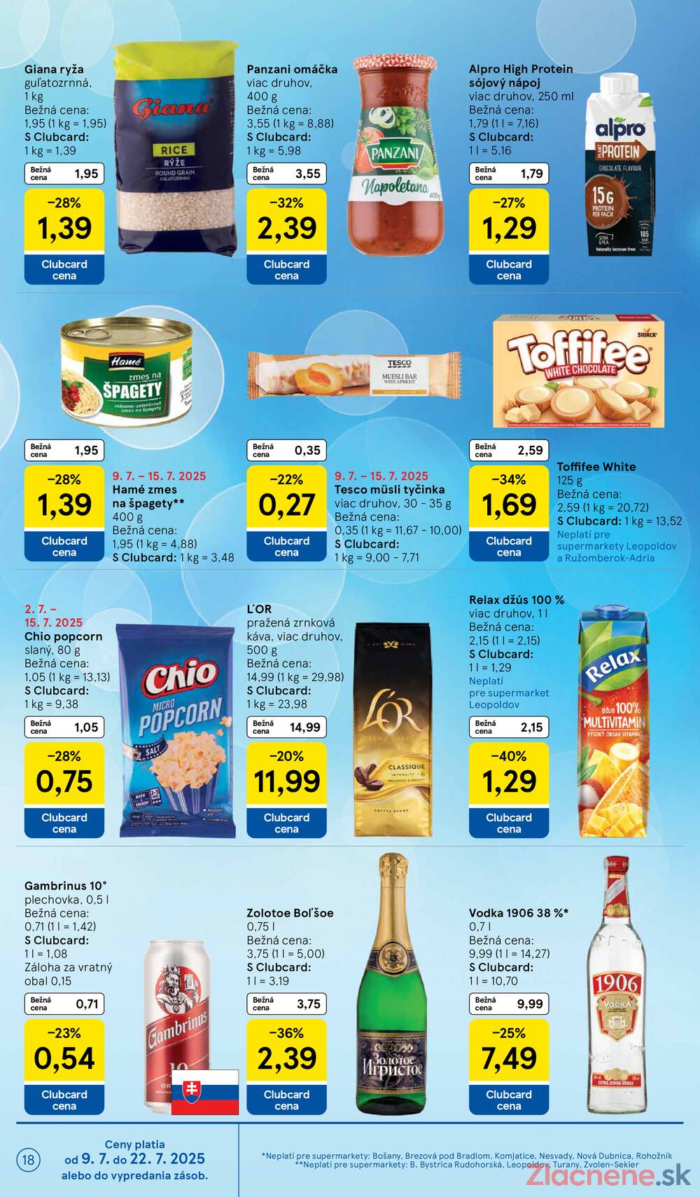 Leták Tesco - Tesco supermarkety od 9.7. do 15.7.2025 - strana 18 Leták Tesco - Tesco supermarkety od 9.7. do 15.7.2025 - strana 18