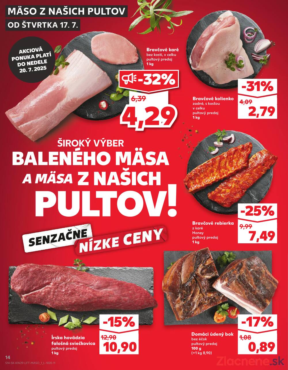 Leták Kaufland - Kaufland 17.7. - 23.7. - Kaufland Poprad - Jiřího Wolkera - strana 14