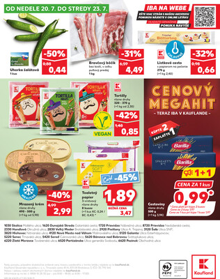 Kaufland 17.7. - 23.7. - Kaufland Handlová - Okružná ul.
