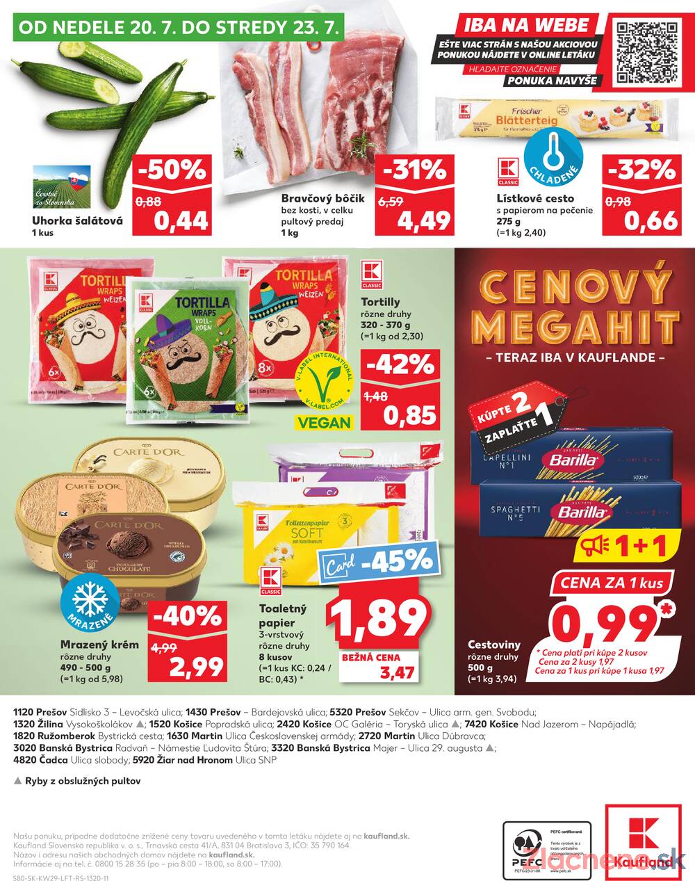 Leták Kaufland - Kaufland 17.7. - 23.7. - Kaufland Košice - Popradská  - strana 80