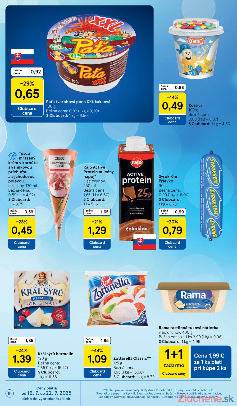 Leták Tesco - Tesco supermarkety od 16.7. do 22.7.2025 - strana 16 Leták Tesco - Tesco supermarkety od 16.7. do 22.7.2025 - strana 16