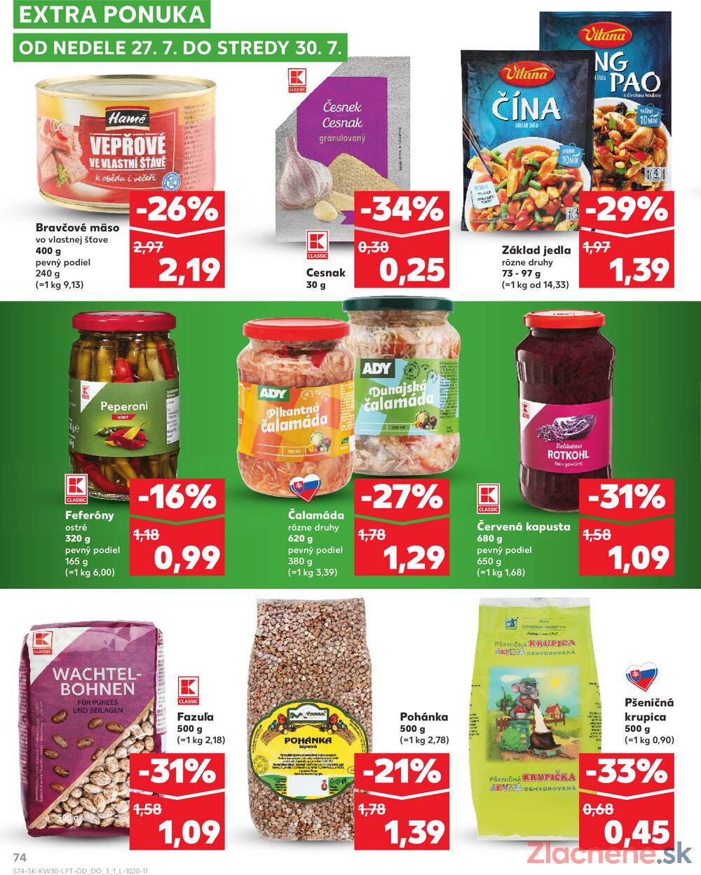 Leták Kaufland - Kaufland 24.7. - 30.7. - Kaufland Púchov - strana 74