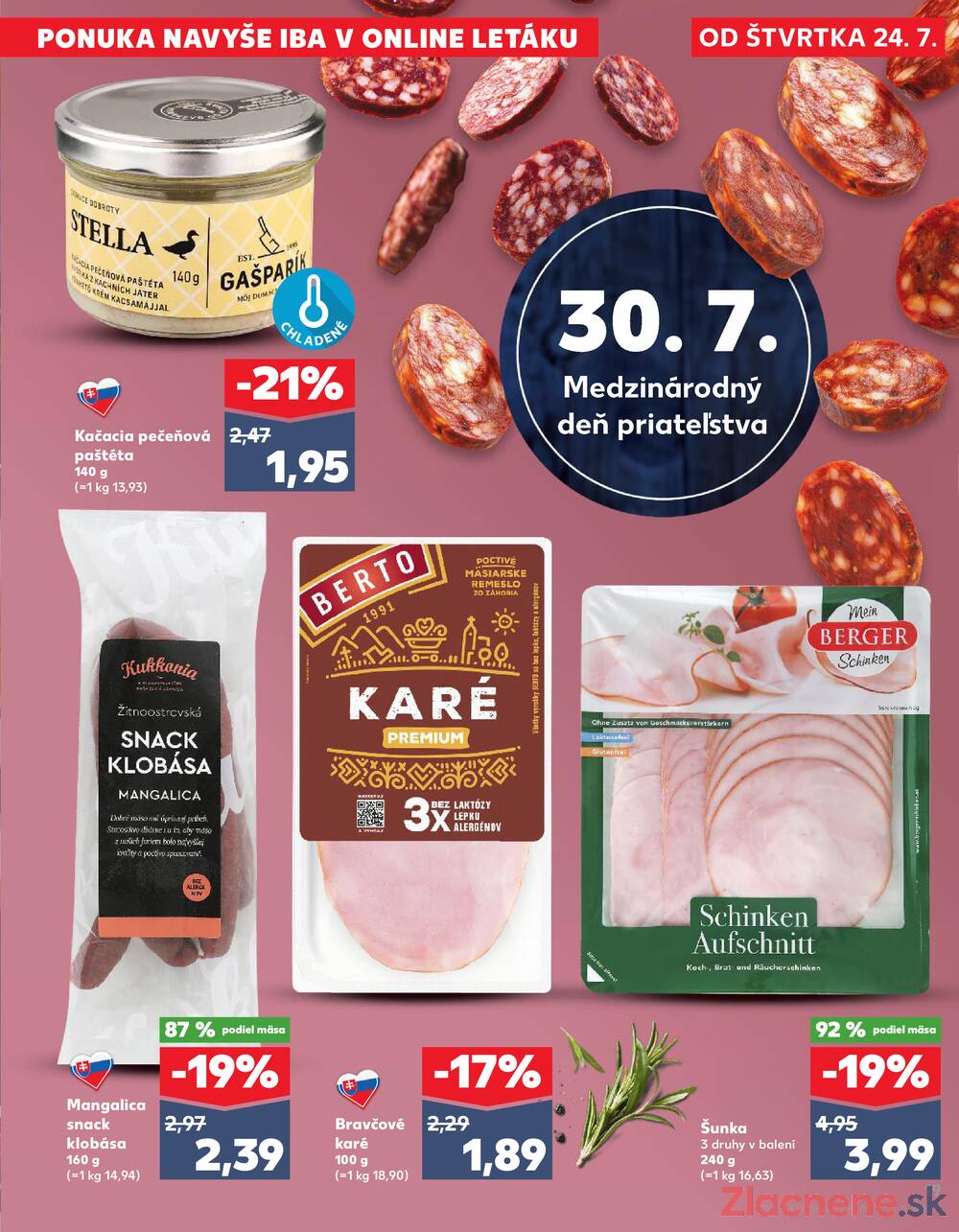 Leták Kaufland - Kaufland 24.7. - 30.7. - Kaufland Stará Ľubovňa - strana 19