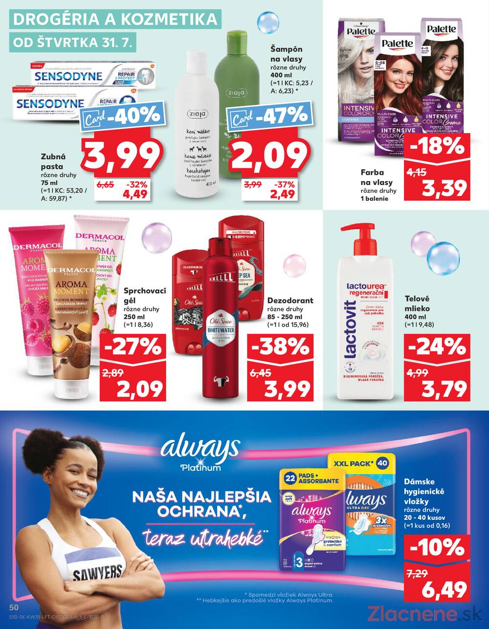 Leták Kaufland - Kaufland 31.7. - 6.8. - Kaufland Púchov - strana 50