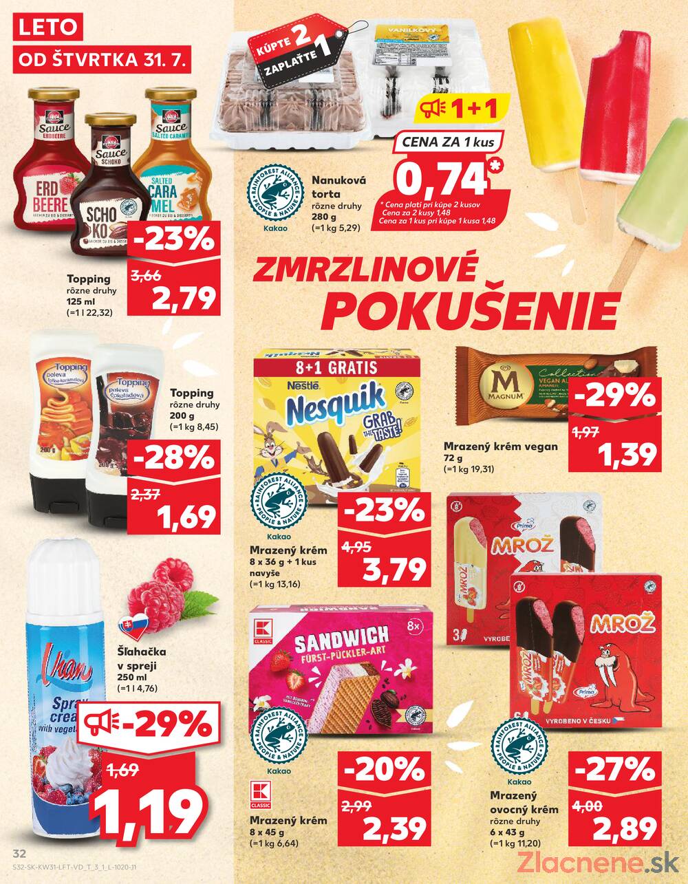 Leták Kaufland - Kaufland 31.7. - 6.8. - Kaufland Veľký Meder - strana 32