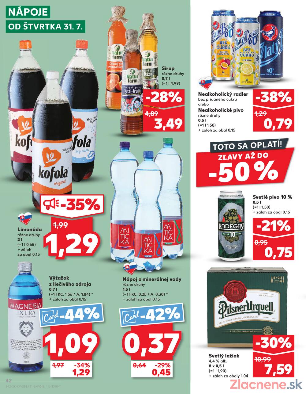 Leták Kaufland - Kaufland 31.7. - 6.8. - Kaufland Veľký Meder - strana 42