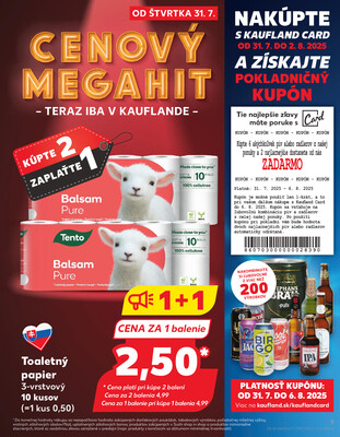 Kaufland 31.7. - 6.8. - Kaufland Hlohovec