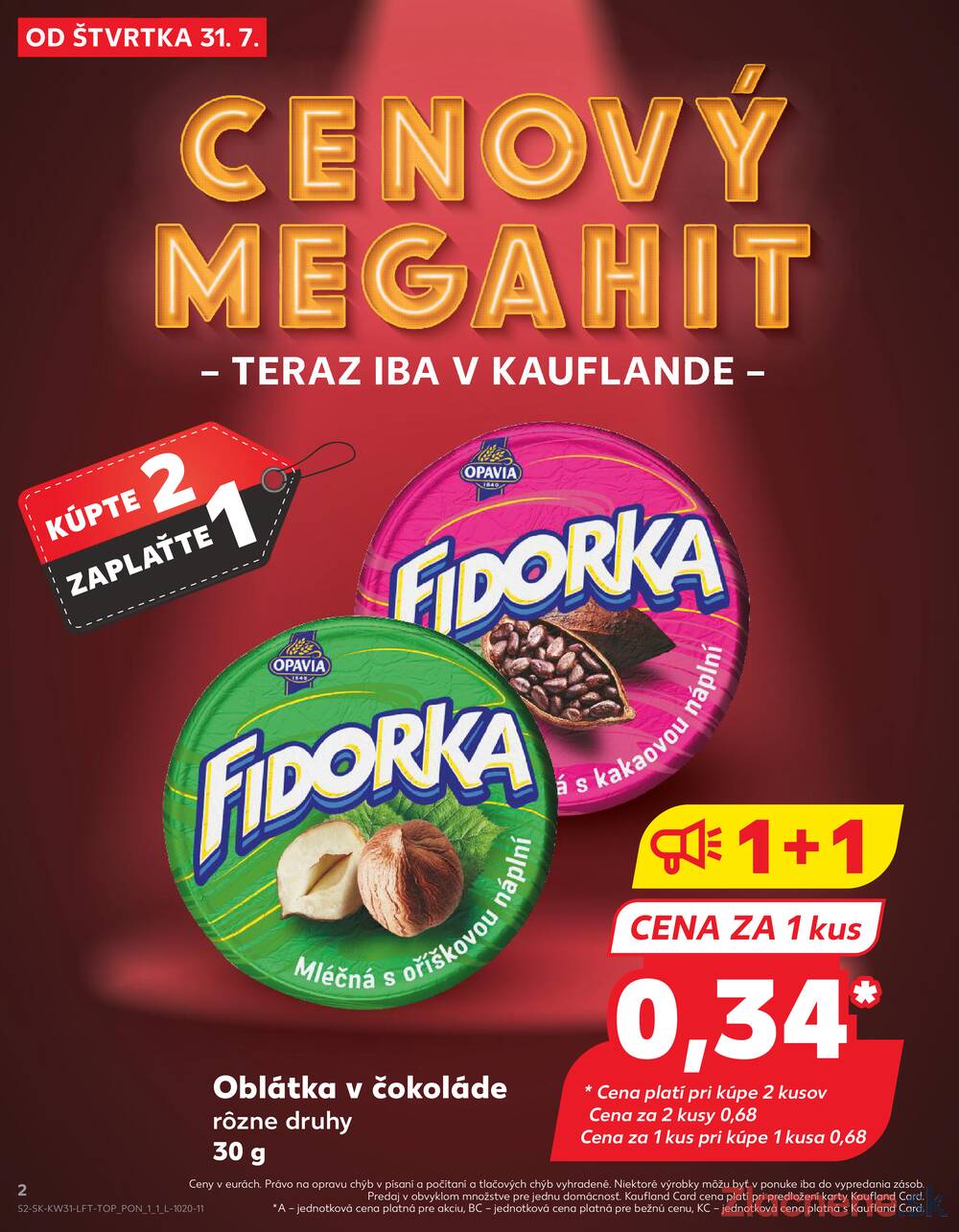 Leták Kaufland - Kaufland 31.7. - 6.8. - Kaufland Trnava - Nová ul. - strana 2