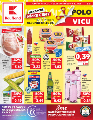 Leták Kaufland 31.7. - 6.8. - Kaufland Košice - Popradská 