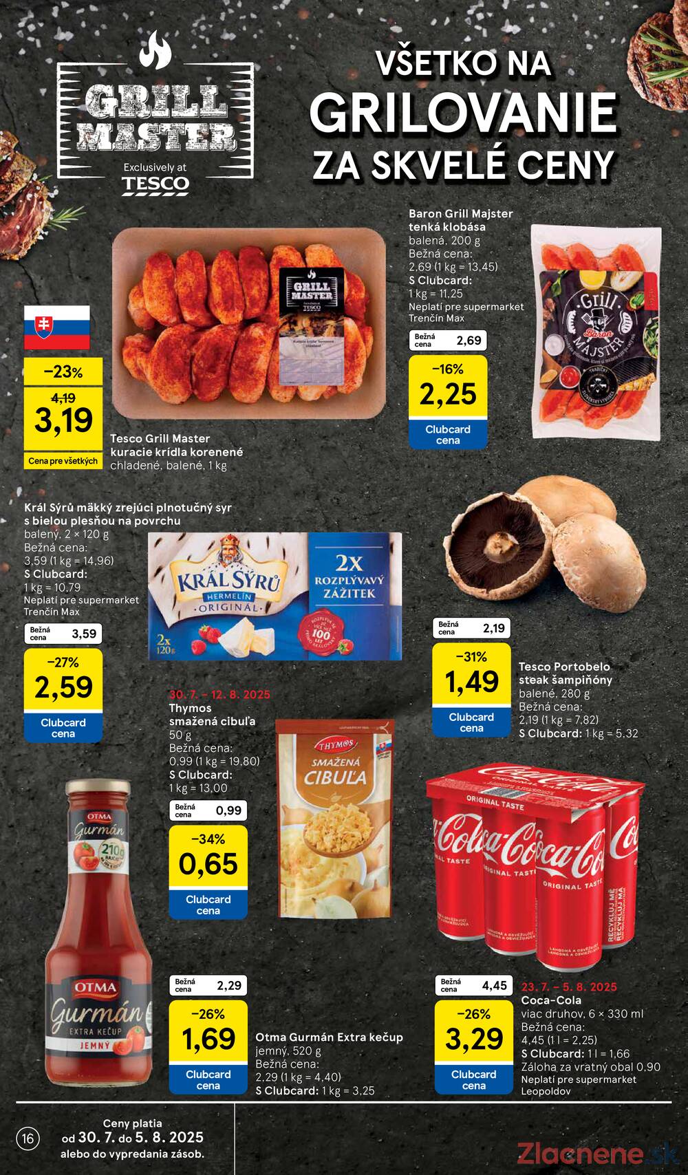 Leták Tesco - Tesco supermarkety od 30.7. do 5.8.2025 - strana 16 Leták Tesco - Tesco supermarkety od 30.7. do 5.8.2025 - strana 16