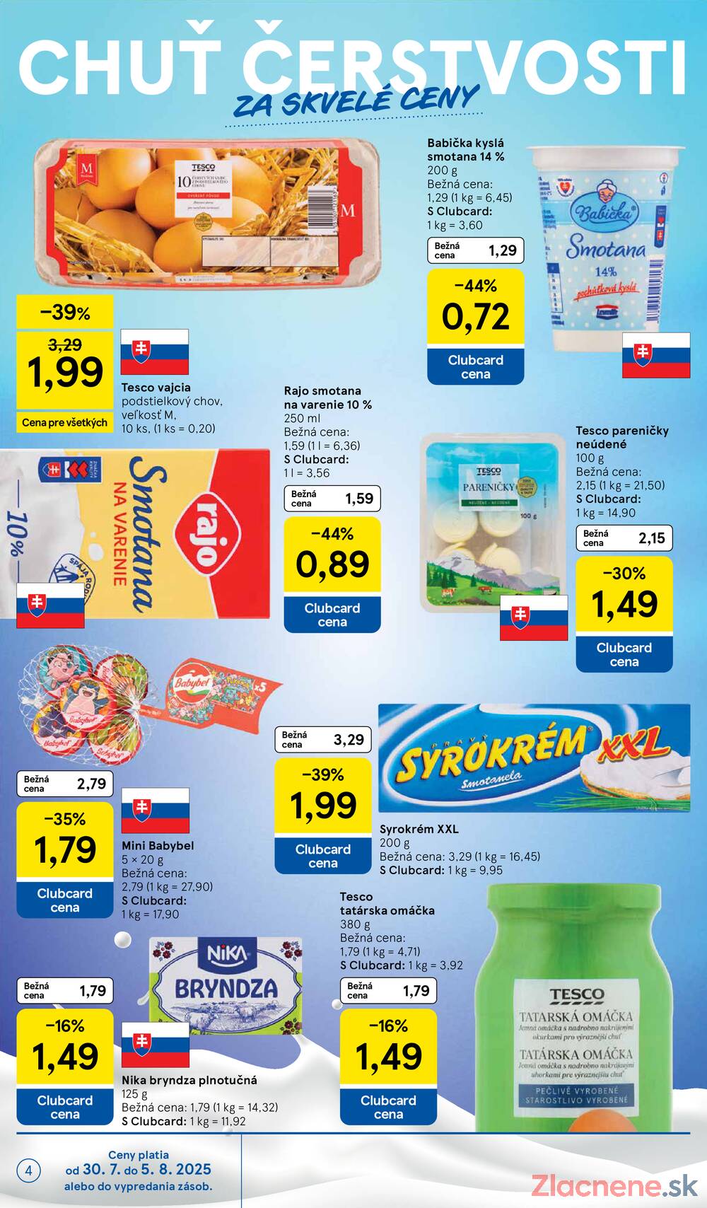 Leták Tesco - Tesco malé hypermarkety od 30.7. do 5.8.2025 - strana 4