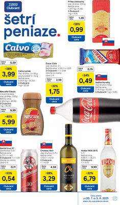 Tesco malé hypermarkety od 30.7. do 5.8.2025