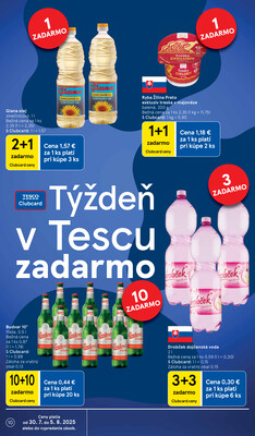 Tesco malé hypermarkety od 30.7. do 5.8.2025