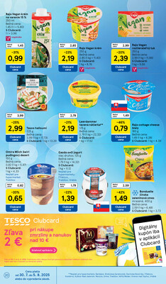 Tesco malé hypermarkety od 30.7. do 5.8.2025