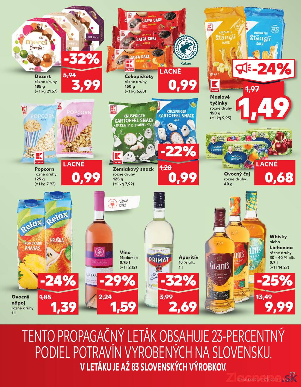 Leták Kaufland - Kaufland 7.8. - 13.8. - Kaufland Bratislava - Petržalka - strana 77