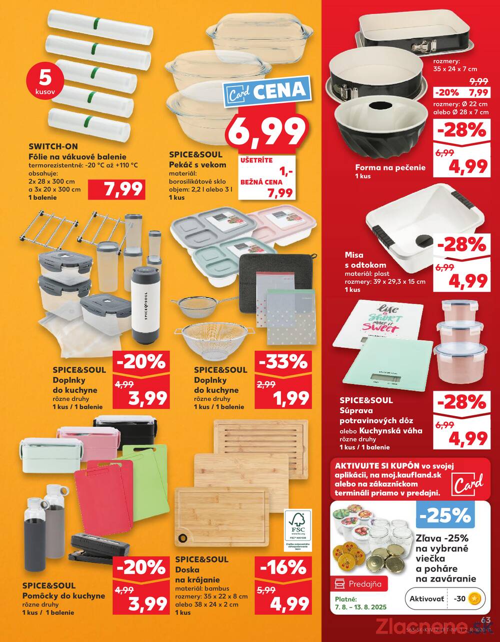 Leták Kaufland - Kaufland 7.8. - 13.8. - Kaufland (Harmincova, Bratislava - Dúbravka) - strana 63