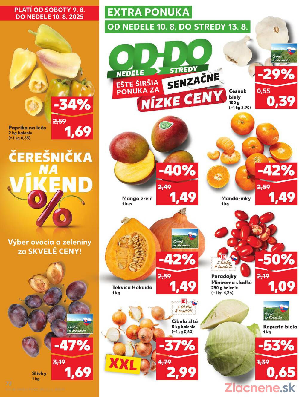 Leták Kaufland - Kaufland 7.8. - 13.8. - Kaufland (Harmincova, Bratislava - Dúbravka) - strana 72