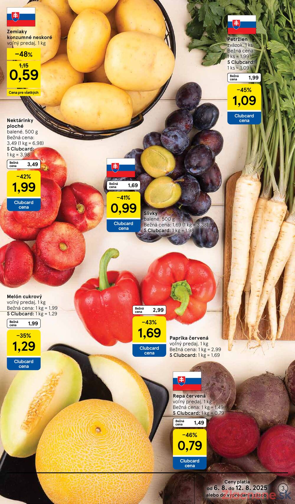 Leták Tesco - Tesco supermarkety od 6.8. do 12.8.2025 - strana 3 Leták Tesco - Tesco supermarkety od 6.8. do 12.8.2025 - strana 3