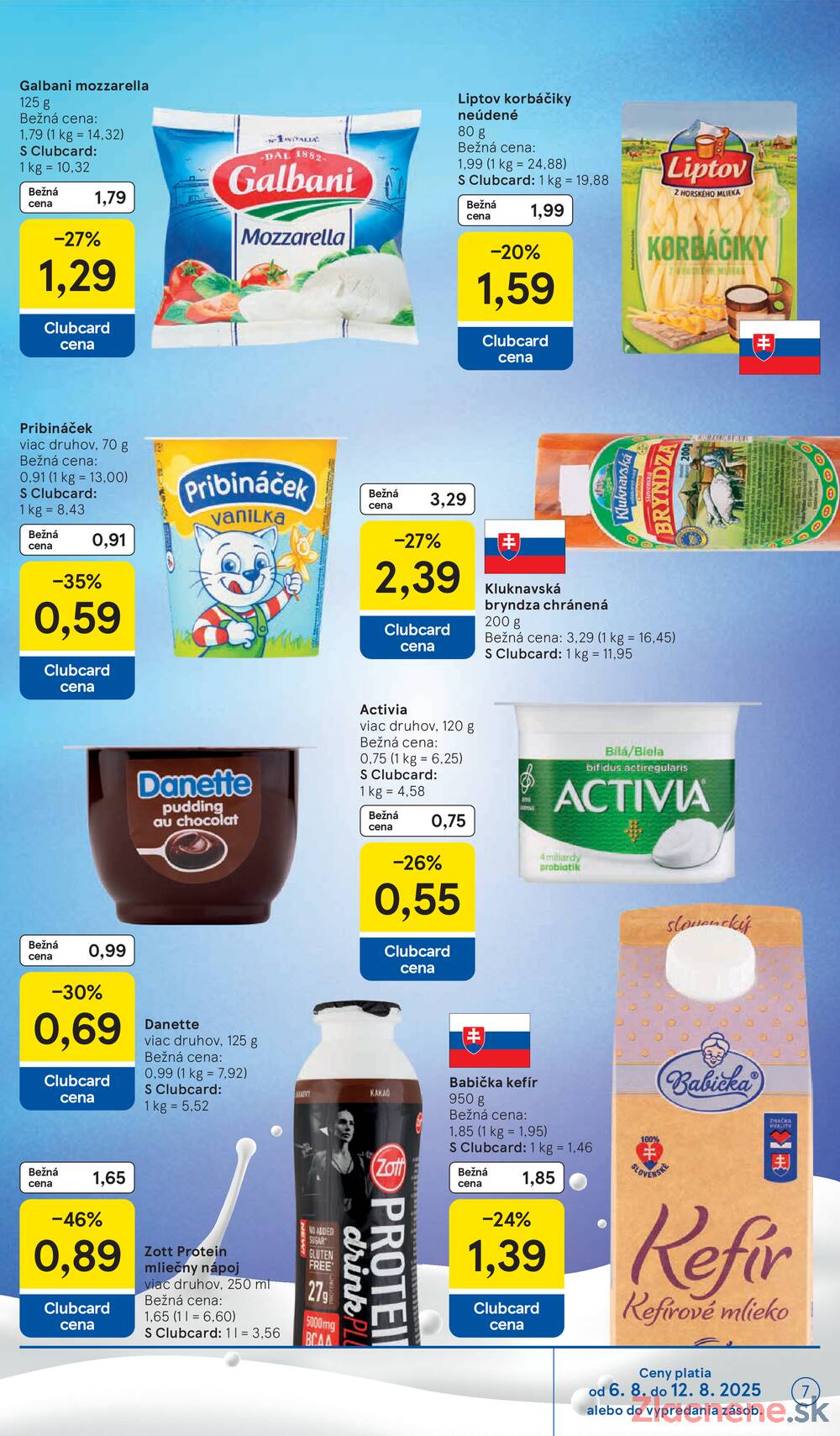 Leták Tesco - Tesco supermarkety od 6.8. do 12.8.2025 - strana 7 Leták Tesco - Tesco supermarkety od 6.8. do 12.8.2025 - strana 7