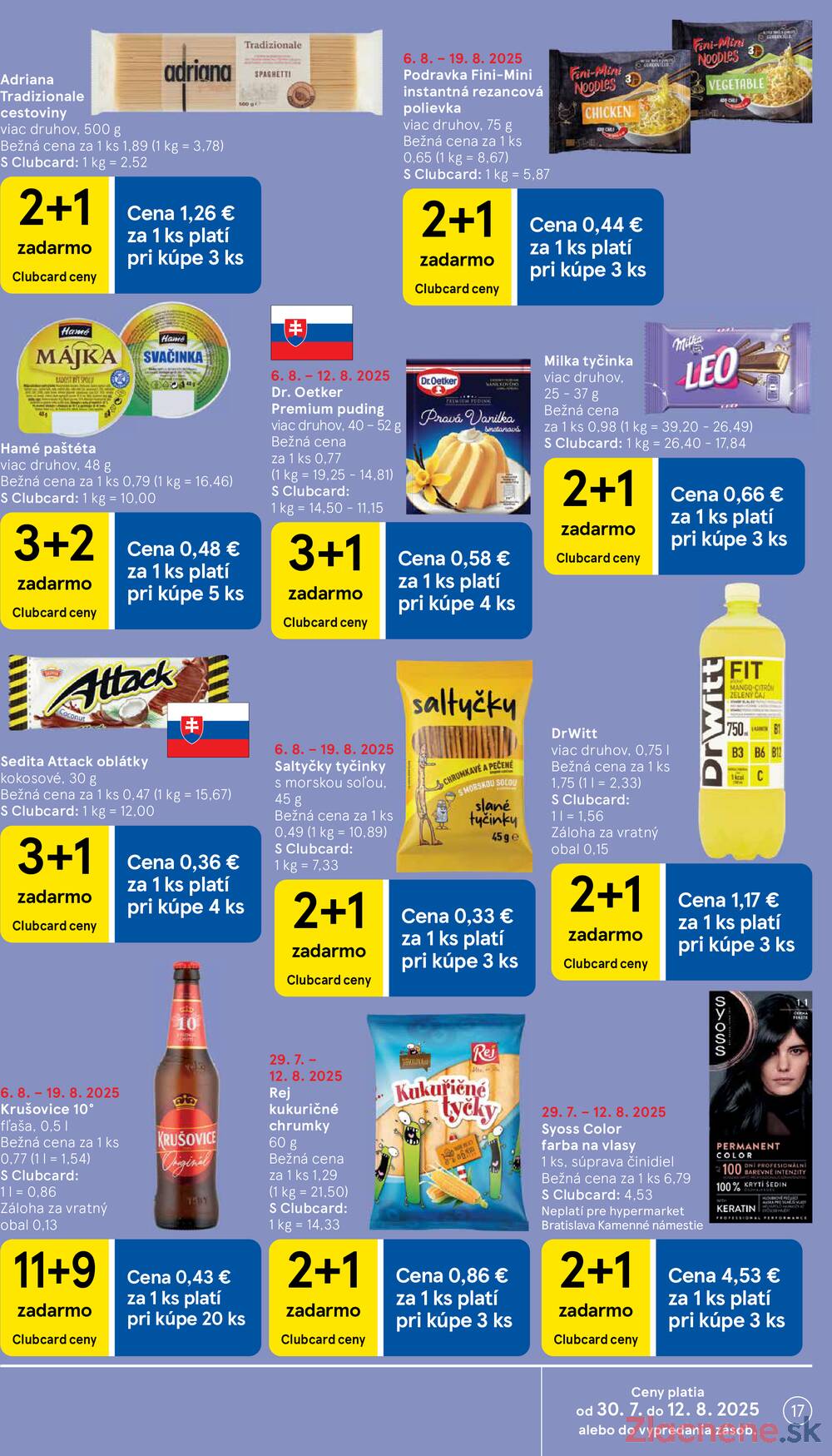 Leták Tesco - Tesco malé hypermarkety od 6.8. do 12.8.2025 - strana 17 Leták Tesco - Tesco malé hypermarkety od 6.8. do 12.8.2025 - strana 17