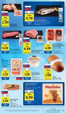 Tesco supermarkety od 13.8. do 19.8.2025