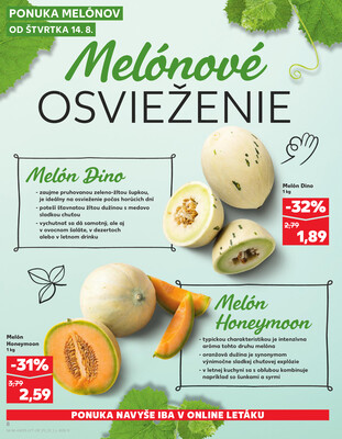 Kaufland 14.8. - 20.8. - Kaufland Stará Ľubovňa