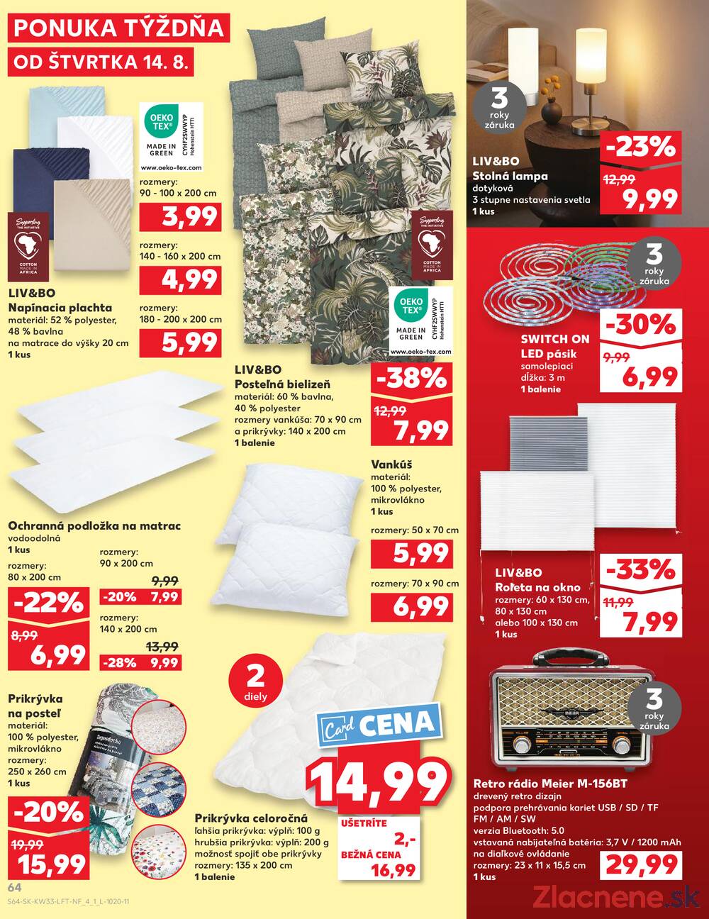 Leták Kaufland - Kaufland 14.8. - 20.8. - Kaufland Michalovce (Humenská cesta) - strana 64