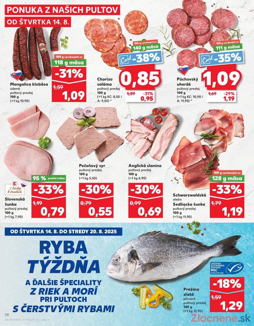 Leták Kaufland - Kaufland 14.8. - 20.8. - Kaufland Trnava - Nová ul. - strana 18