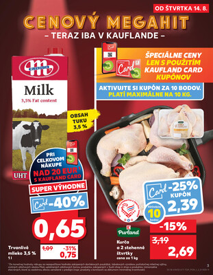 Kaufland 14.8. - 20.8. - Kaufland Prešov - Sekčov 