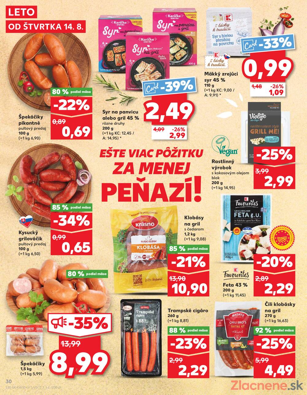 Leták Kaufland - Kaufland 14.8. - 20.8. - Kaufland (Kasárenská, Šamorín) - strana 30