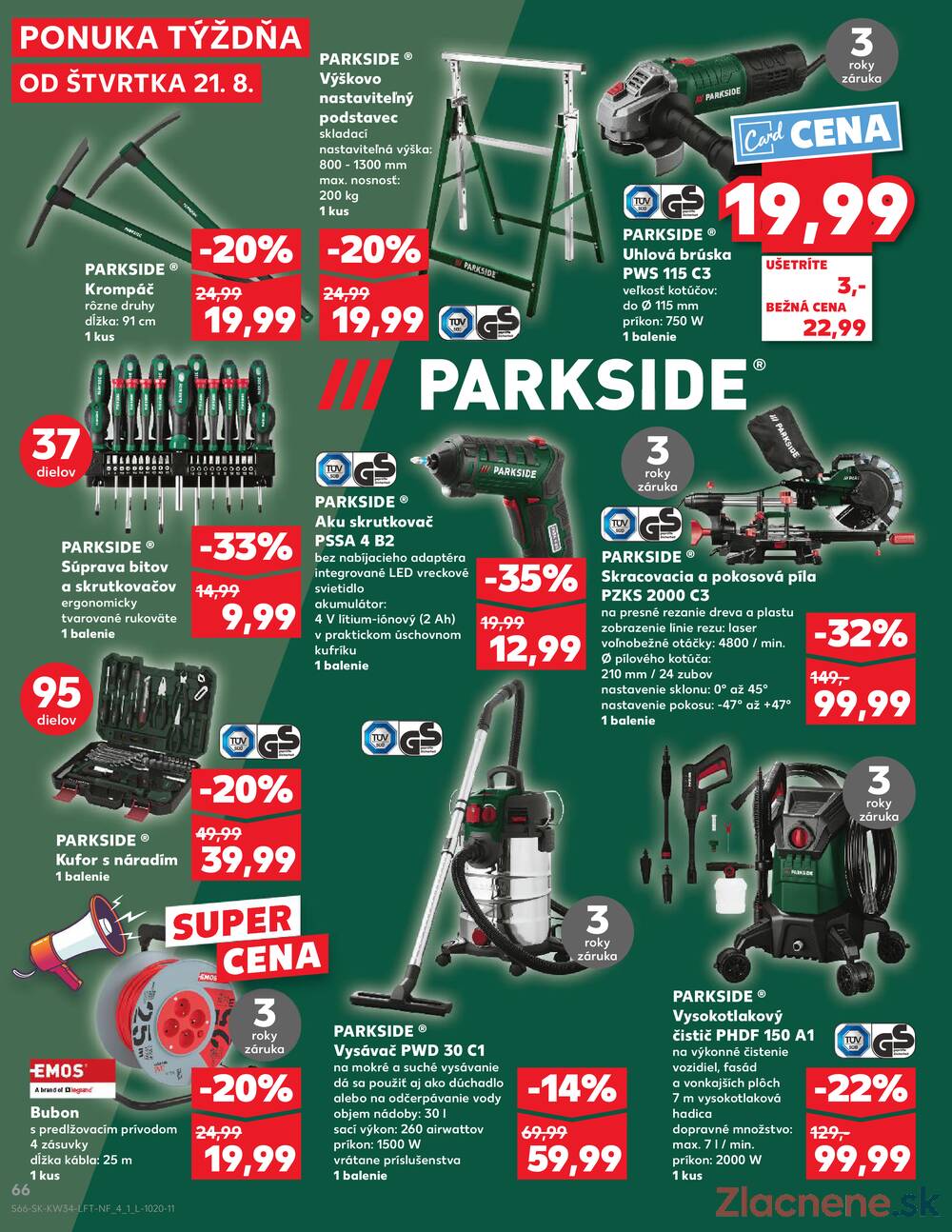Leták Kaufland - Kaufland 21.8. - 27.8. - Kaufland Tvrdošín - strana 66