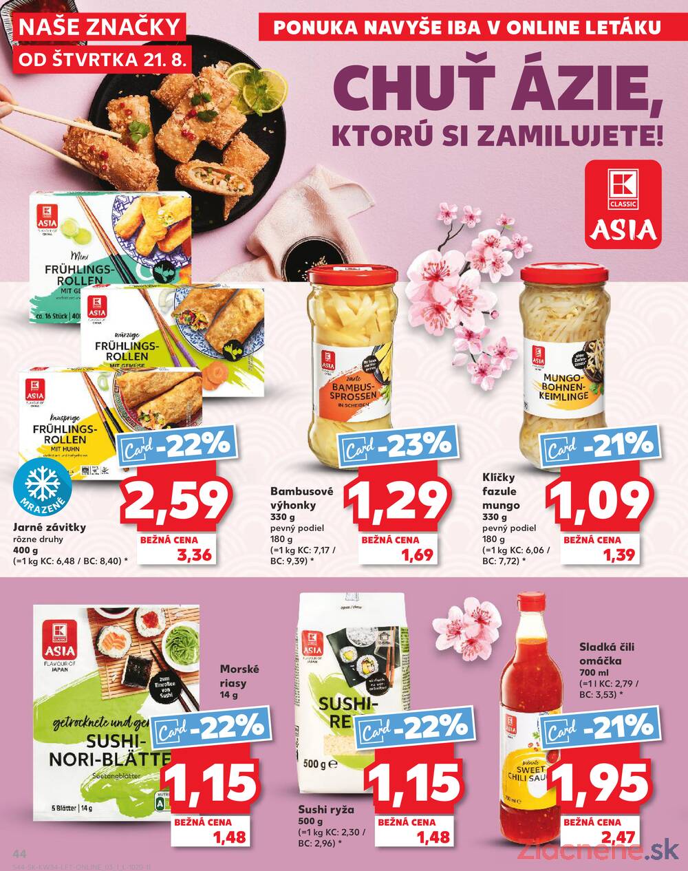 Leták Kaufland - Kaufland 21.8. - 27.8. - Kaufland Bytča - strana 44