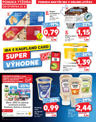 Kaufland 21.8. - 27.8. - Kaufland Bytča