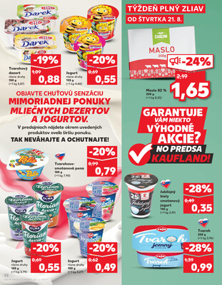 Kaufland 21.8. - 27.8. - Kaufland Bytča