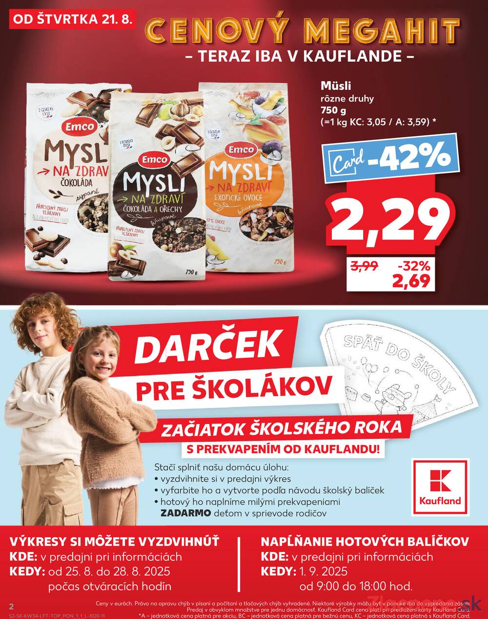 Leták Kaufland - Kaufland 21.8. - 27.8. - Kaufland Vranov nad Topľou - strana 2