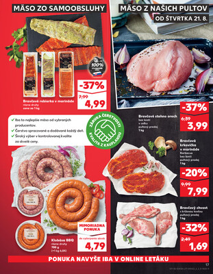 Kaufland 21.8. - 27.8. - Kaufland Vranov nad Topľou