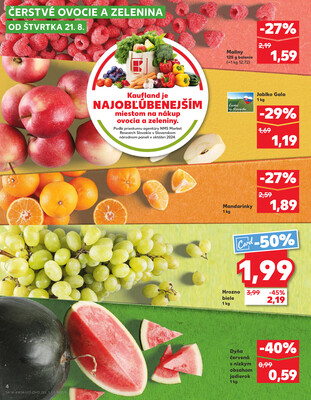 Kaufland 21.8. - 27.8. - Kaufland Kežmarok