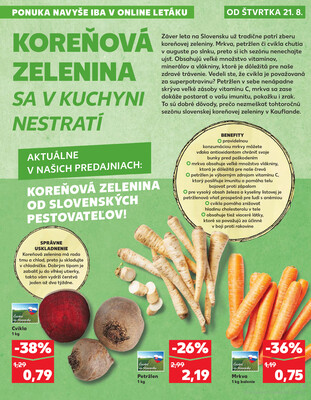 Kaufland 21.8. - 27.8. - Kaufland Kežmarok