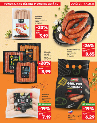 Kaufland 21.8. - 27.8. - Kaufland Rožňava