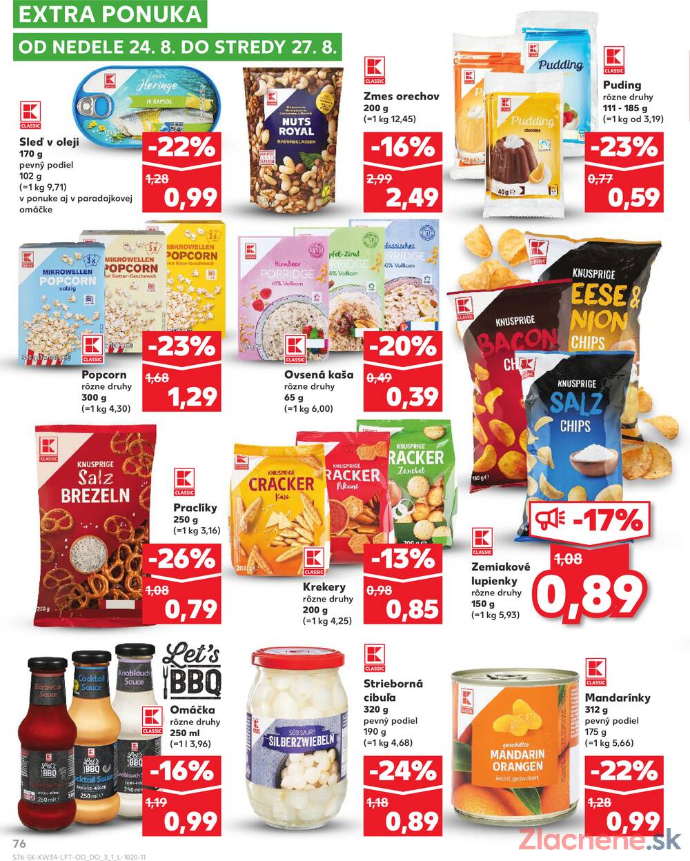 Leták Kaufland - Kaufland 21.8. - 27.8. - Kaufland Svidník - strana 76