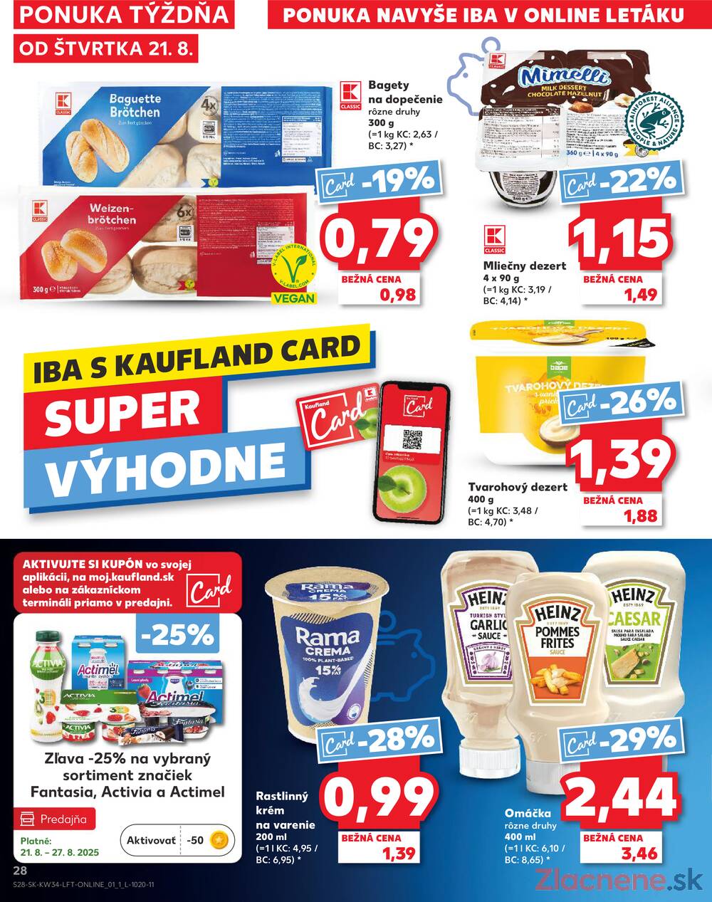 Leták Kaufland - Kaufland 21.8. - 27.8. - Kaufland Michalovce (Humenská cesta) - strana 28