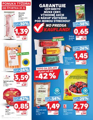 Kaufland 21.8. - 27.8. - Kaufland Michalovce (Humenská cesta)