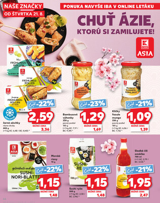 Kaufland 21.8. - 27.8. - Kaufland Michalovce (Humenská cesta)