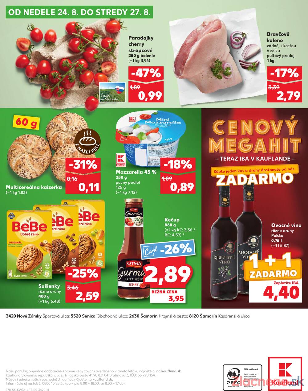Leták Kaufland - Kaufland 21.8. - 27.8. - Kaufland Senica - strana 78 Leták Kaufland - Kaufland 21.8. - 27.8. - Kaufland Senica - strana 78
